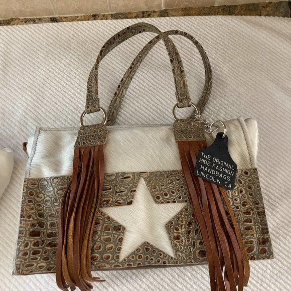 Holy Cow Couture Handbag Hair on Cowhide NWOT - Picture 3 of 12